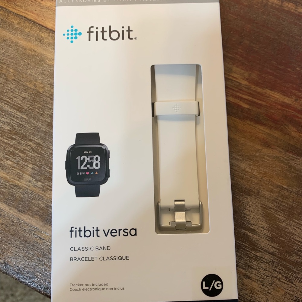 White Fitbit Band